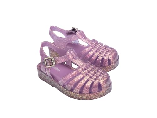 Image of mini melissa Possession Jelly Fisherman Sandal for Toddler and Kids | Iconic Fisherman Jelly Sandal for Toddlers & Girls, Adjustable Buckle, Waterproof, Bubblegum Scent, Play & Dress Shoes