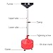 A A IN AA045 8 Gallon Portable Waste Oil Drain,Industrial Fluid Drain Tank with Wheels and Adjustable Funnel Height. Red.