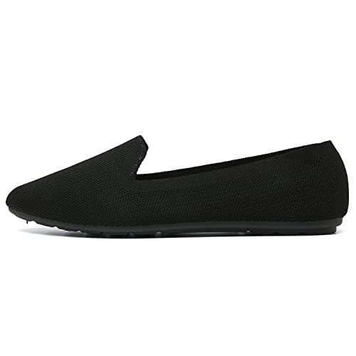 katliu Women's Flats Knit Comfort Pointed Toe Ballet Flats Shoes Casual Slip On Shoes3