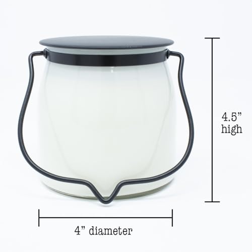 Image of Milkhouse Summer Storm Scented Soy Candle, 16 oz Butter Jar, 65+ Hr Burn