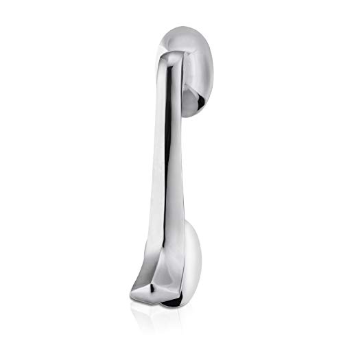 XFORT Door Knocker Polished Chrome Victorian Scroll Door Knockers for Front Door Elegant Front Door Furniture with a Modern Stylish Design Perfect for Alerting You of Visitors to Your Home