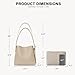 BOSTANTEN Bucket Bag Vegan Leather Shoulder Purses for Women Trendy Adjustable Strap, Khaki