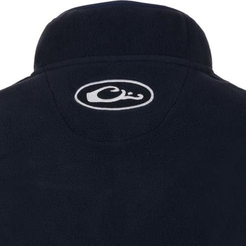 Image of Drake Waterfowl Youths' Unisex Camp Fleece DY1080 Hunting Casual Anti-Pilling Moisture Wicking Zip Front Vest with Pockets