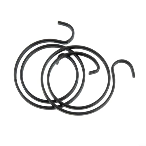 Gdfnmogo Muelles helicoidales para pestillo de palanca de puerta interno, 10 piezas de 2 vueltas con revestimiento de zinc para reparación de manijas de puerta para ambas orientaciones de manija