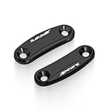 MFGZD Mirror Block Off Base Plates,2 PCS CNC Aluminum Motorcycle Mirror Block Off Plates Compatible with Kawasaki ZX-6R ZX6R 2013-2018
