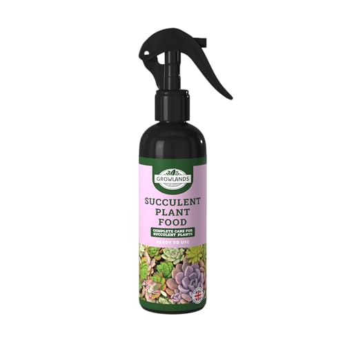Growlands Succulent Food - 300 ml - Organic Indoor Plant Liquid Spray Fertilizer - Designed for Houseplants - Ready to Use Mist Spray
