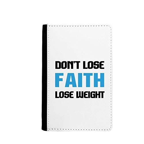Porte-passeport anti-perte avec étui portefeuille de voyage Lose Weight Slogan
