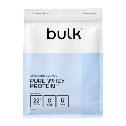 Bulk Pure Whey Proteína en Polvo, Galletas de Chocolate, 1kg