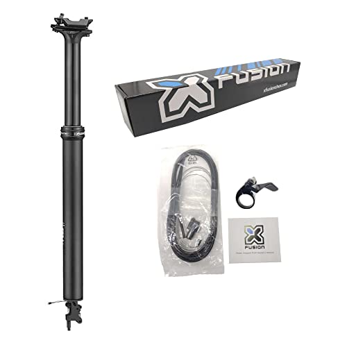 Image of X-Fusion Manic Gravel Internal Remote Dropper, OD:27.2, Travel:50 /100mm, Gravel Dropper, Gravel Dropper Post, with Remote Lever and Retail Package