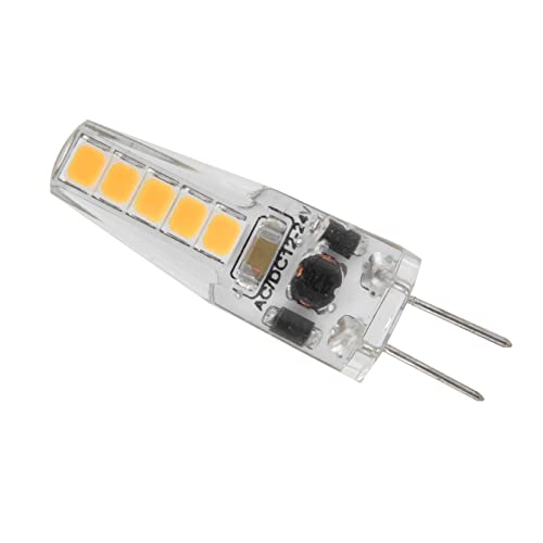 Fafeicy 10pcs G4 LED Bulbs, 2W 3000K AC 12‑24V Bi Pin Base Dimmable Bulbs for Chandelier Ceiling Lamp Table Lamp Warm White