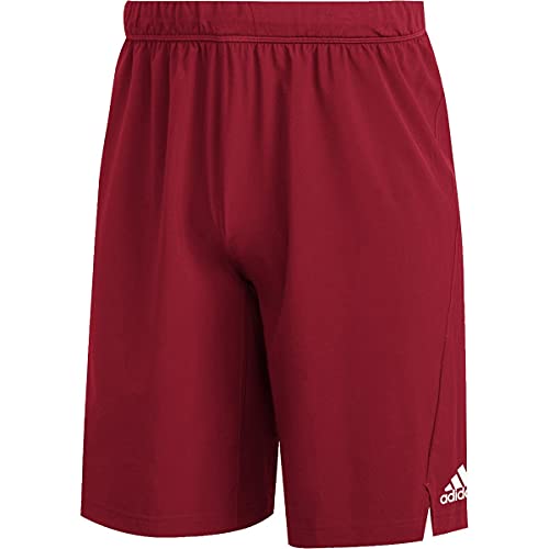 Short adidas Under The Lights rouge et blanc taille L pour homme