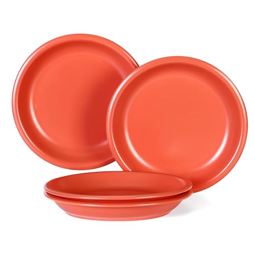 GZG 10.25-Inch Ceramic Dinner Plates Set of 4, Rustic Matte Glaze Terracotta Stoneware Plates for Main Course & Everyday Meals, Microwave & Dishwasher Safe(Terracotta Blush) GZG 10.25-Inch Ceramic Dinner Plates Set of 4, Rustic Matte Glaze Terracotta Stoneware Plates for Main Course & Everyday Meals, Microwave & Dishwasher Safe(Terracotta Blush)