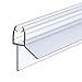 Produktbild Duschdichtung für 5/6mm Glastür, Dichtung Dusche ersatzdichtung Duschdichtung 1 Stück 100cm, Spritzschutzprofil mit Wasserabweiser für Duschkabine