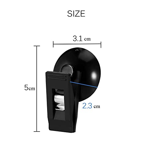 4 Pcs Car Suction Cup Clip,Round Car Ticket Holder Suction Cup Clamp Holder Window Car Card Suction Cup Holder With Suction Cup For Car Glasses Window #TOP1