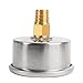 UHARBOUR Glycerin Filled Pressure Gauge 3000psi/200bar, Stainless Steel case, Brass Inside Construction, 2-1/2