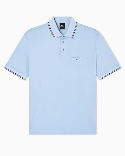 Armani Exchange Polo para Hombre con Logo de Texto Pequeño miniatura 1