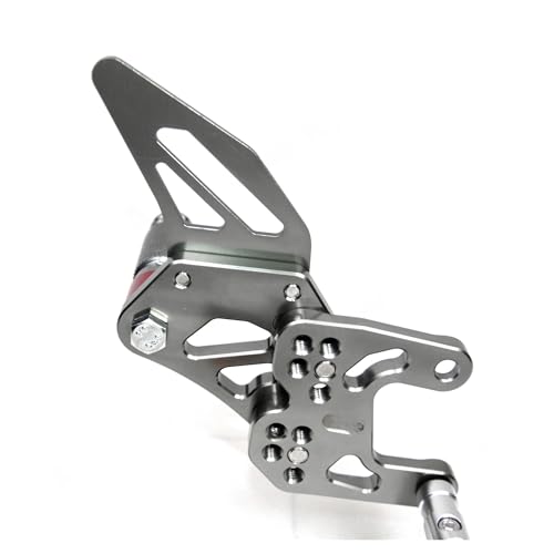 Repose-pieds réglables CBR1000RR en aluminium noir pour commandes reculées - 7