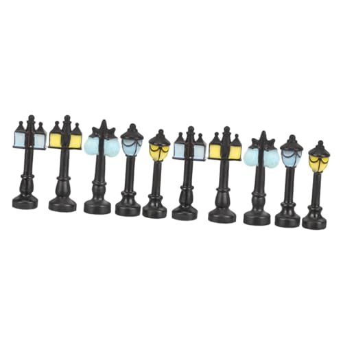 UKCOCO 2 Sets Street Light Lamp Decorative for DIY Micro Landscape and Miniature Home Decor