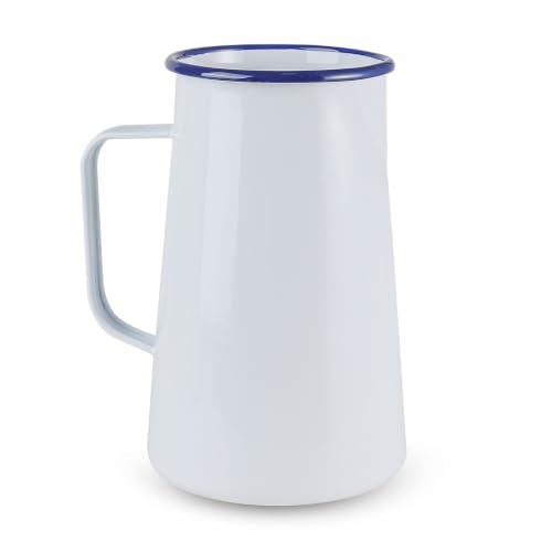 Kamehame Enamel Pitcher Jug, 73oz Enamelware...