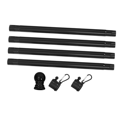 UKCOCO Supporto Per Asta Portabandiera Da Parete Rotante in Abs e Acciaio Resistente Alla Ruggine, Asta Portabandiera Professionale Da Esterno Lunga 153 Cm, Per Giardini, Balconi e Verande