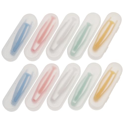 NULYLU 5sets Contact Lense Remover Tool Applicator Tweezers Kit for Suction Care Pp Material Safe for Eye Lenses