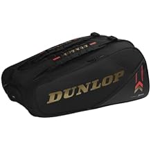 Dunlop Sports CX Limited Edition 12-Racket Tennis Bag, Black/Red
