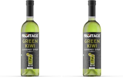 Image of Fruitaco Kiwi Syrup: Perfect Mixer For Enhancing Mocktails & Cocktails, Drinks, And Mojitos At Parties, Conveniently Packaged In A 750Ml Bottle For All Your Mixing Needs (Pack of 2)