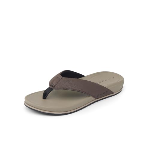 Image of REEF Mens Sandals, Phantom Bonzer, Chocolate/Tan, 12