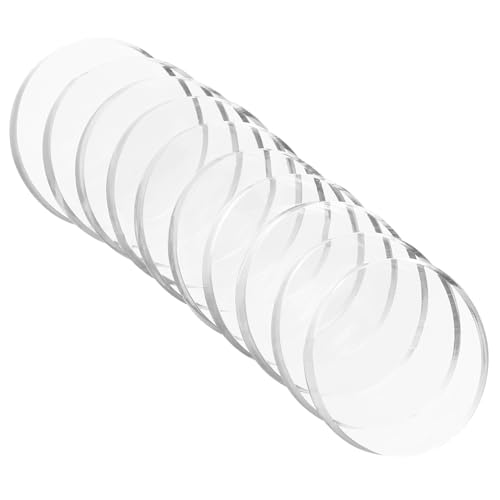 OUNONA 10 Piezas Unidades de Protectores Adhesivos para Muebles Amortiguadores Transparentes Antideslizantes para Patas de Mesa y Puertas de Armario Acolchados Multiusos para Vidrio y
