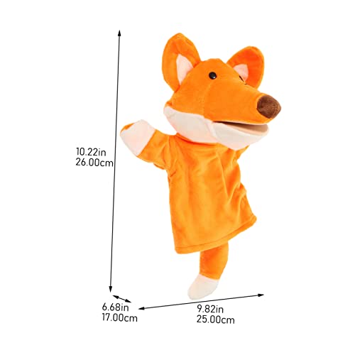 TOYANDONA Brinquedo De Fingir Fantoche De Mão Brinquedo De Educação Infantil Pelúcia Luvas Laranja C