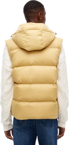 Tommy Jeans Herren Essential Daunenweste mit Kapuze, Beige (Sandy Beige), S – Ansicht 2
