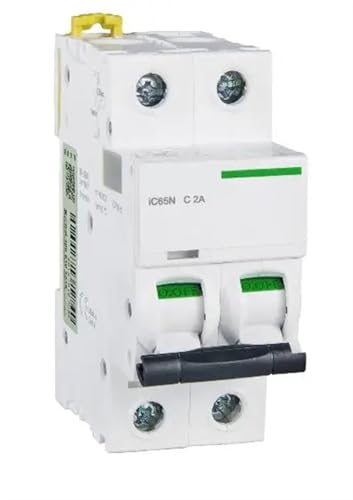Disjoncteur miniature A9F18203 courbe C 3A 2 pôles pour tableau électrique domestique