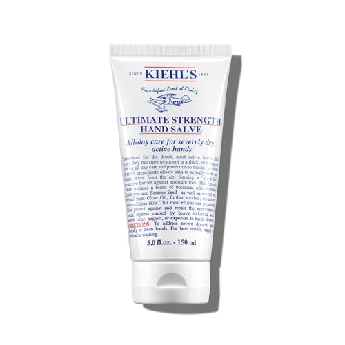 KIEHL'S Ultimate Strength Hand Salve, 150 ml, beruhigende Feuchtigkeits-Handcreme für strapazierte, trockene Hände, extra stark