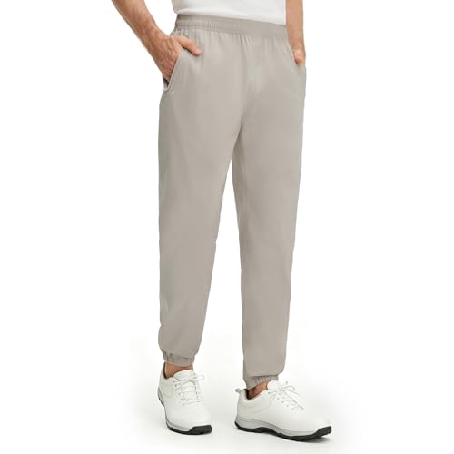 MAELREG-Amazon M MAELREG Mens Golf Rain Pants, Waterproof Lightweight Outdoor Hiking Jogger with Zipper Pockets X-Large Khaki Grey