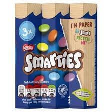 Smarties Yummy Smooth Milk Chocolate Covered In Colourful Crisp Sugar Shells 34g X 3 Tube (B0CLQ839KB) Amazon Price History, Amazon Price Tracker