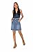 Nina Carter P165 Damen Rock A-Linie Jeansrock (Blau (P165), XS)