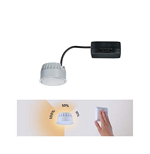 Paulmann Nova 93072 LED Recessed Light Module Neutral White 530 lm 51 mm Round 1 x 6 Watt Dimmable Satin Plastic 4000 K Coin 6 W - Image 4