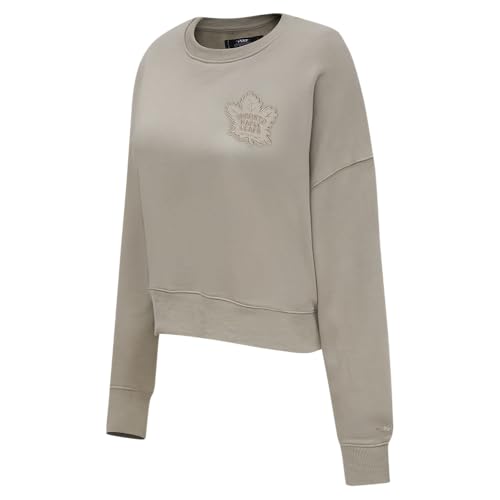 Sudadera NHL Pro Standard de mujer con tejido FLC suave color pardo L 3