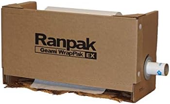 Ranpak WrapPak Ex 750 feet expandable honeycomb cushion wrap, recyclable packing paper, eco-friendly kraft paper cushioning, made in USA