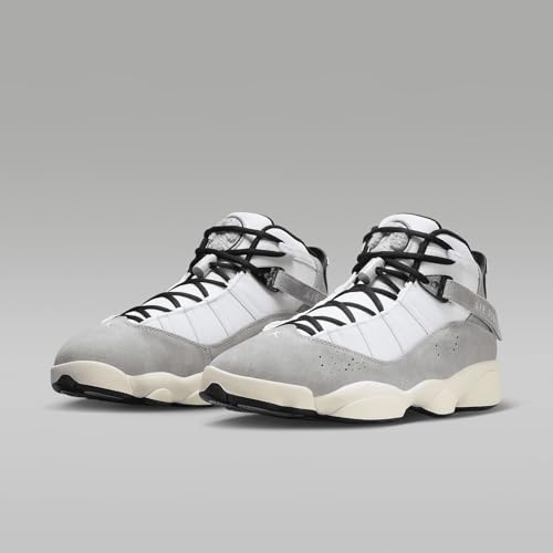 Nike Air Jordan 6 Rings FJ4650-077 Men's Cement Gray Leather Basketball Sneaker Shoes (us_Footwear_Size_System, Adult, Men, Numeric, Medium, Numeric_9_Point_5)