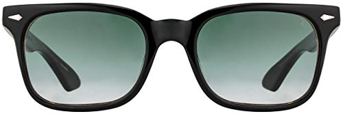 AO Tournament Sunglasses - Black Tortoise - SunVogue Green Gradient AOLite Nylon Lenses - 52-20-145