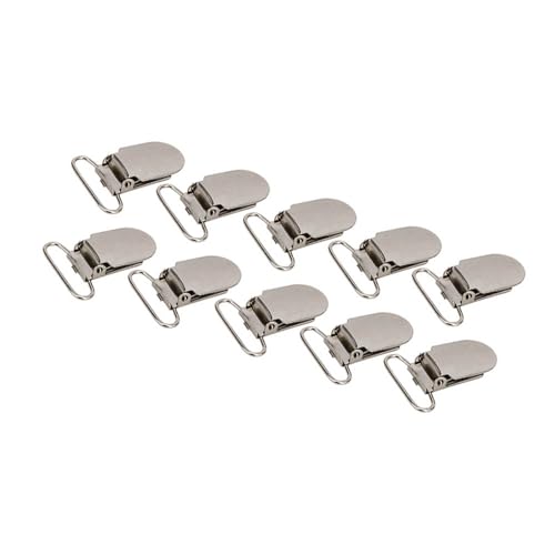 Clips de Suspensor, Suspensores de Hojas 20 Piezas de Chupete de Metal de Metal Suspender con Tratamiento de Láminas de Electroplatación para Accesorios Colgantes en Disfraces, Joyas Decorativas (20