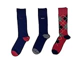 Polo Ralph Lauren Herren 3 Paar Socken Argyle/Solid Multi, 46-47 (Schuhgröße)