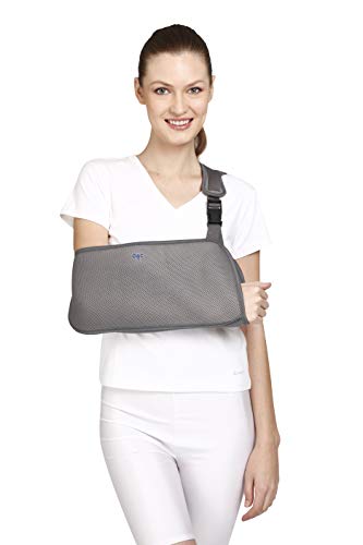 Image of OAC Pouch Arm Sling Oxypore, Grey, Medium, 1 Unit