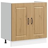 【Piedini regolabili:】 I piedini di questa base per lavello possono essere regolati in altezza per adattarsi al layout della cucina.