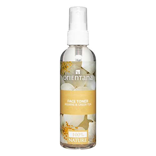 Orientana - Erfrischendes Gesichtswasser | Jasmin Grüner Tee & Vitamin C | 99,8% Natürliches Vegan Bio Anti Aging Toner Ohne Alkohol (Alkoholfrei) Für Frauen | Trockene Sensible Normale Haut - 105ml Cover