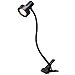 O’Bright LED Clip on Light for Bed Headboard/Desk, Dimmable LED Desk Lamp with Metal Clamp, 5W LED, Flexible Gooseneck, Adjustable Brightness for Eye-Care Reading, Vintage Design (Black)