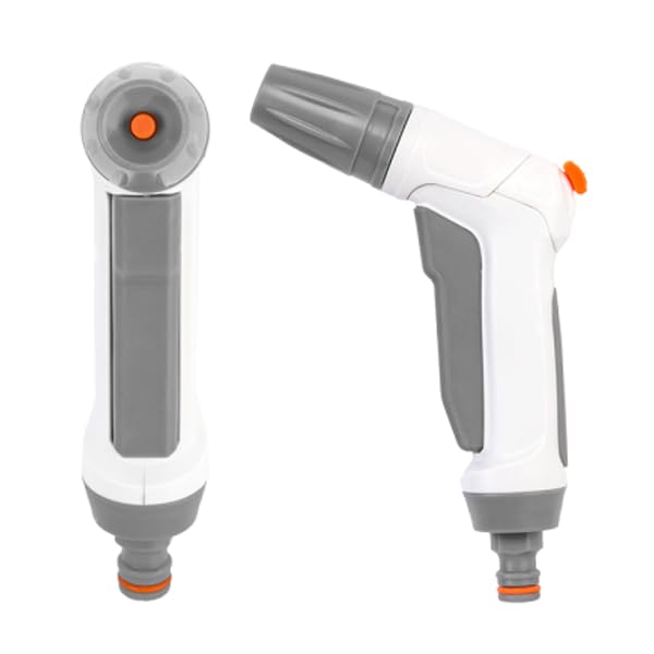 Garden Hose All Connectors Fittings Universal Standard Hozelock Valves Male Female Compatible White (Water Gun - EN10TK)