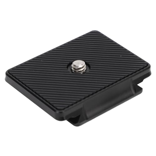 Keenso Piastra a Sgancio Rapido Piastra di Montaggio per Treppiede con Vite per Fotocamera Professionale in Lega di Alluminio per Fotografia All'aperto con Viti da 1/4 di Pollice per Fotocamera DSLR