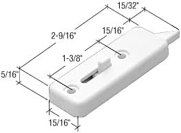 CRL White Tilt Latch; 1-3/8" Screw Holes - Package